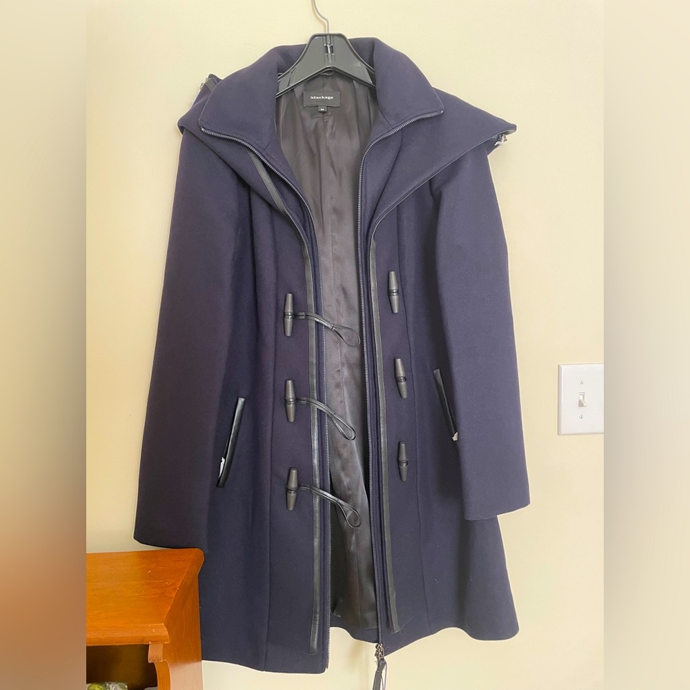 Mackage Navy Wool/Cashmere Coat